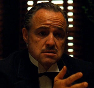 Marlon Brando en 'El padrino' Marlon Brando en 'El padrino'