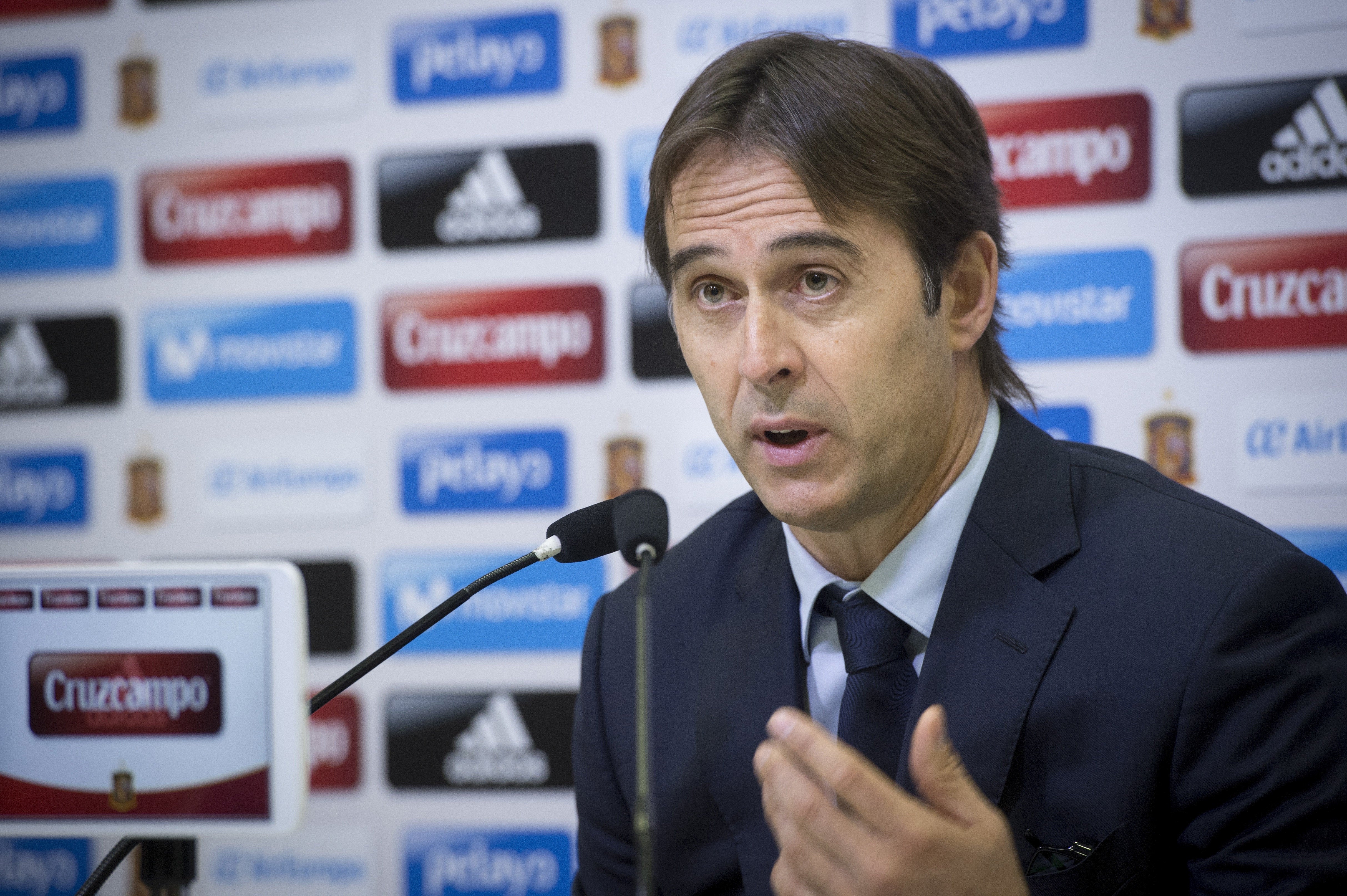 Julen Lopetegui: "Que haya optimista e ilusión en la Selección no puede ser malo" Julen Lopetegui: "Que haya optimista e ilusión en la Selección no puede ser malo"