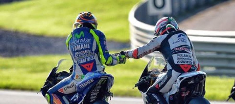 Valentino Rossi y Nicky Hayden Valentino Rossi y Nicky Hayden