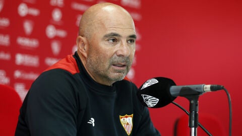 Jorge Sampaoli, en rueda de prensa