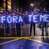 Brasileños se manifiestan contra el presidente Michael Temer
