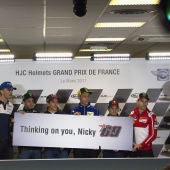 Los pilotos de MotoGP mandan ánimos a Nicky Hayden