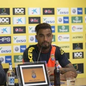 Miguel Angel Ramírez, Pte. de la U.D. Las Palmas y Boateng, jugador de la U.D,. Las Palmas Miguel Angel Ramírez, Pte. de la U.D. Las Palmas y Boateng, jugador de la U.D,. Las Palmas