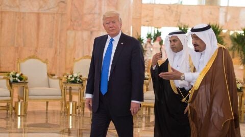 Donald Trump en su visita a Arabia Saud&iacute;