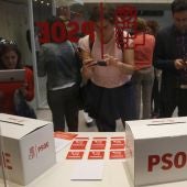 Urnas para las primarias del PSOE