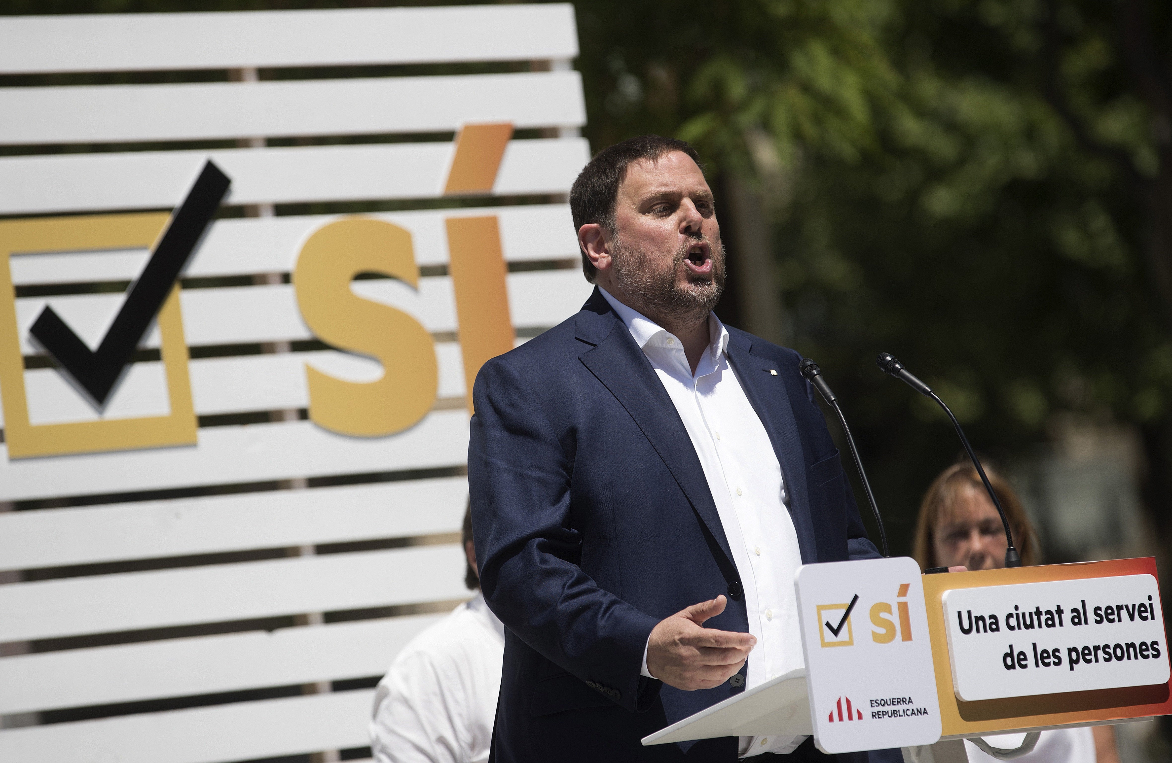 Junqueras defiende que "en ningún Estado democrático están prohibidos los referéndums" Junqueras defiende que "en ningún Estado democrático están prohibidos los referéndums"