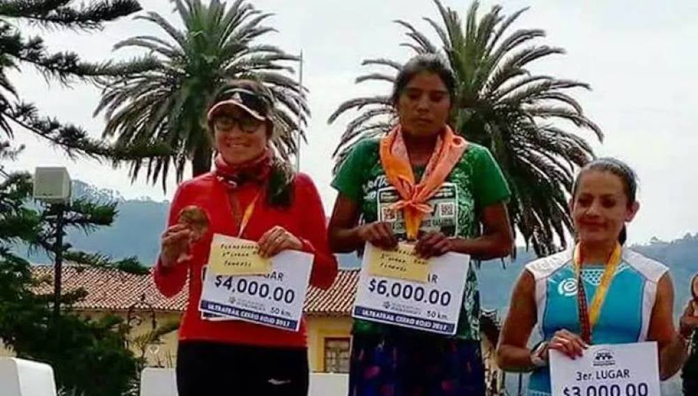 María Lorena Ramírez, ganadora de la ultramaratón Cerro Rojo de Puebla