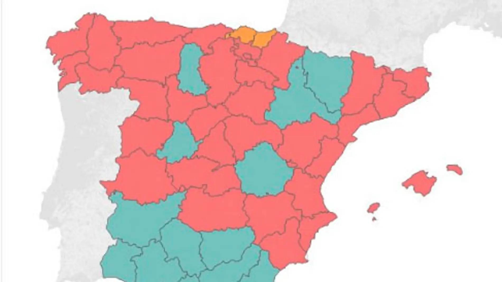 Escrutinio de las primarias del PSOE, por provincias