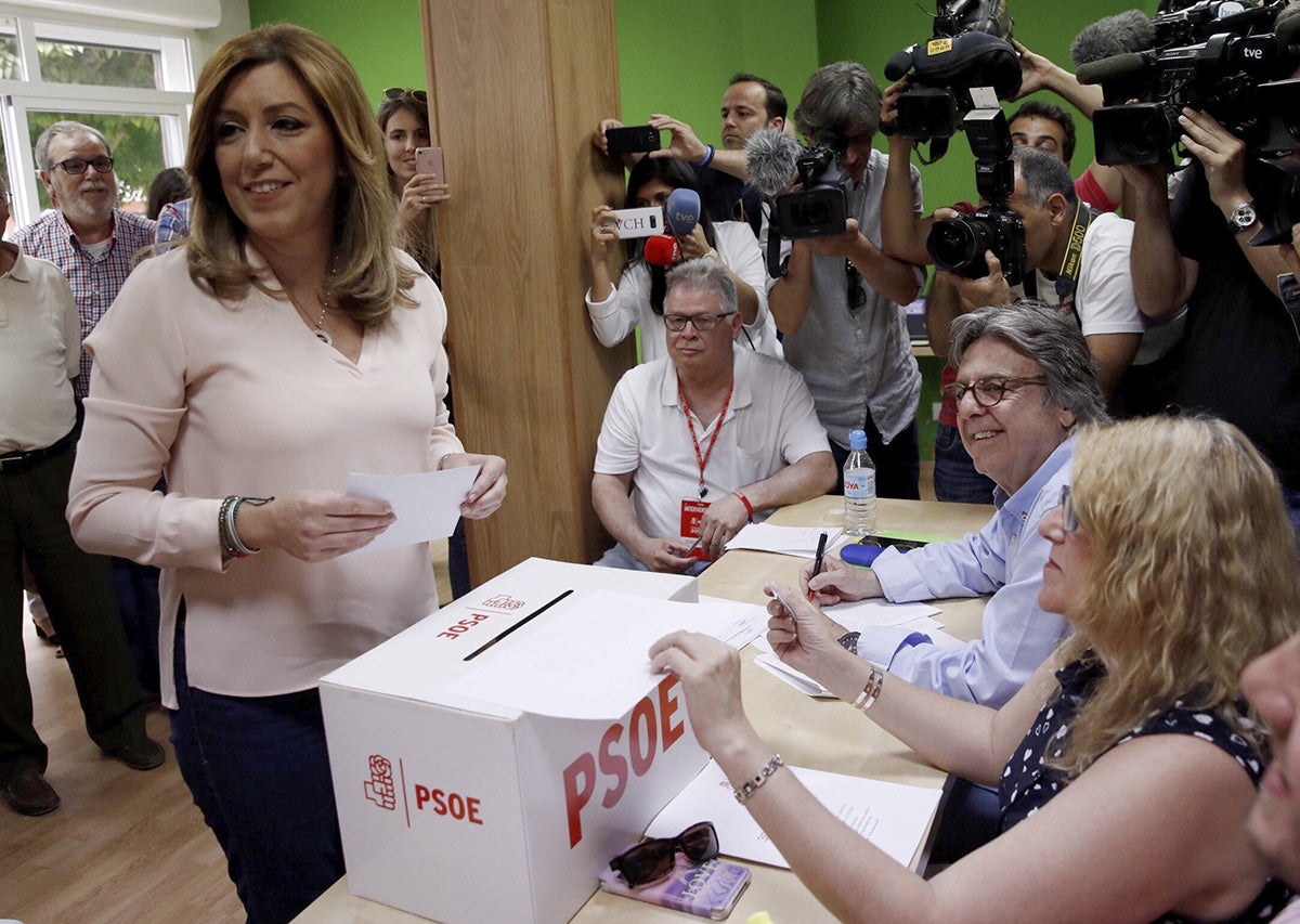 Susana Díaz: "Sé que hoy va a ser un gran día para el PSOE" Susana Díaz: "Sé que hoy va a ser un gran día para el PSOE"