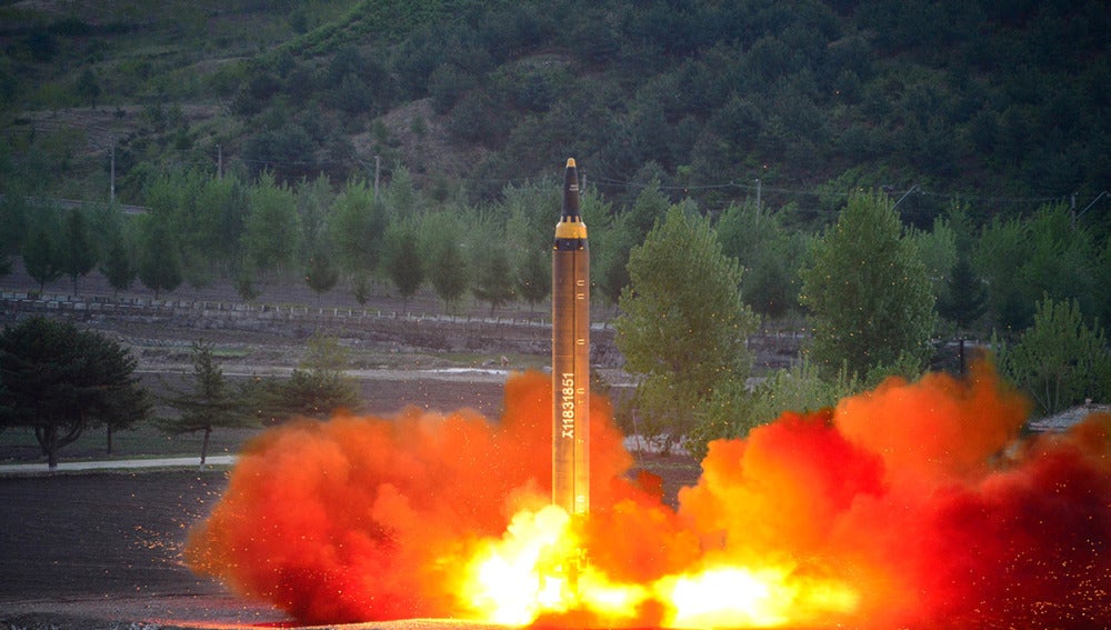 Lanzamiento de un misil por parte de Corea del Norte (Archivo)