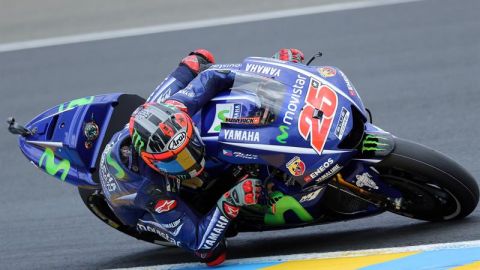 Maverick Vi&ntilde;ales en el circuito de Le Mans