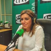 Susana Díaz en Onda Cero Granada, durante las pasadas elecciones autonómicas 