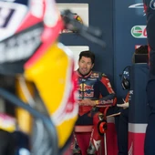 Nicky Hayden. en una carrera del Mundial de Superbikes Nicky Hayden. en una carrera del Mundial de Superbikes