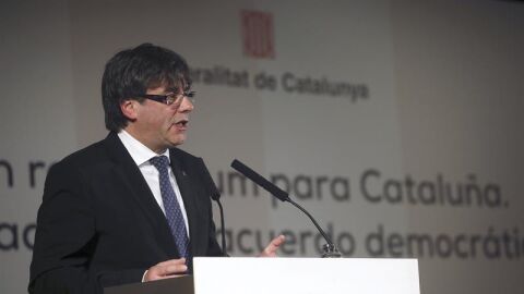 El presidente de Catalu&ntilde;a, Carles Puigdemont
