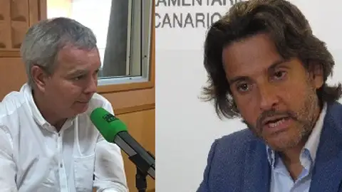Sebastian Franquis y Gustavo Matos del Partido Socialista Canario Sebastian Franquis y Gustavo Matos del Partido Socialista Canario