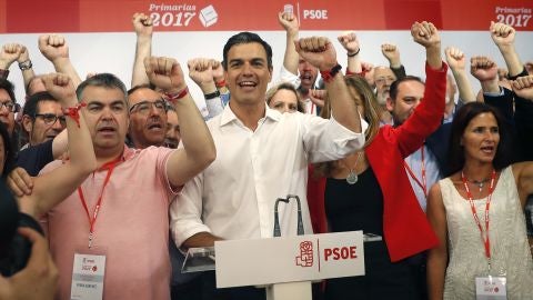 El vencedor de las primarias socialistas, Pedro S&aacute;nchez