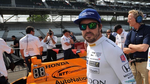 Fernando Alonso, en Indian&aacute;polis