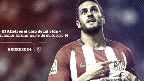 Koke, rojiblanco hasta junio de 2024