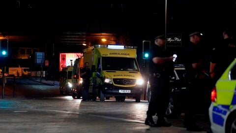 Dispositivo en el lugar del ataque de Manchester