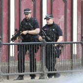 Dos policías en Manchester