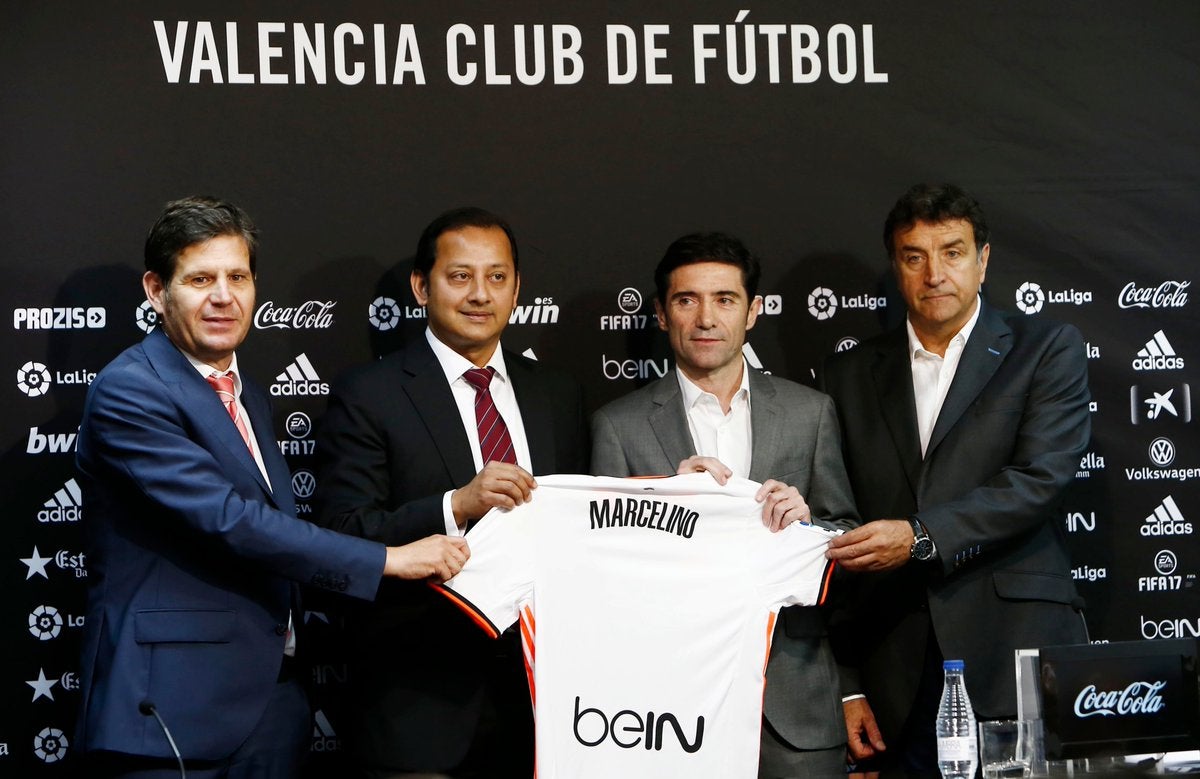 Marcelino, presentado con el Valencia: "Vamos a competir para estar donde corresponde al club" Marcelino, presentado con el Valencia: "Vamos a competir para estar donde corresponde al club"
