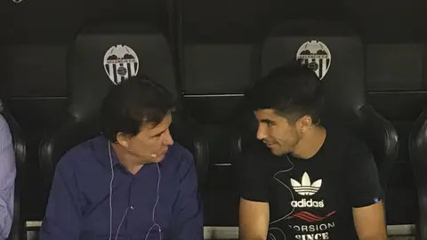 Carlos Soler con De la Morena en El Transistor. Carlos Soler con De la Morena en El Transistor.