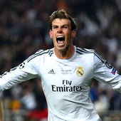 Bale celebra el gol marcado en la final ante el Atlético Bale celebra el gol marcado en la final ante el Atlético