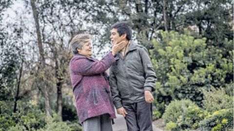 David Valenzuela y su madre