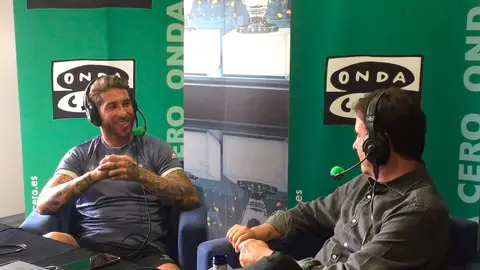Sergio Ramos durante la entrevista con José Ramón de la Morena Sergio Ramos durante la entrevista con José Ramón de la Morena