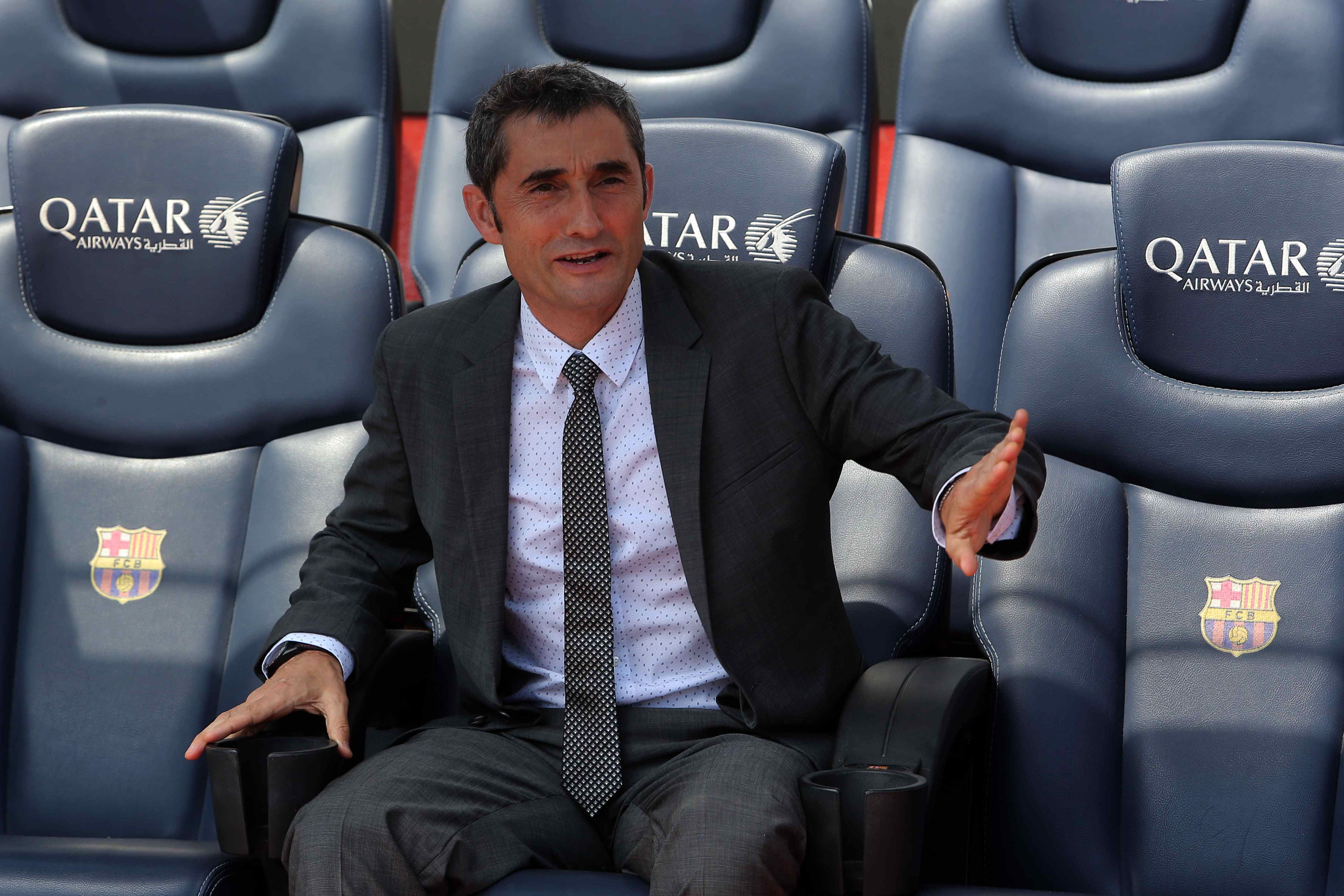 Ernesto Valverde: "Mi idea es dar una vuelta más al estilo del Barcelona" Ernesto Valverde: "Mi idea es dar una vuelta más al estilo del Barcelona"