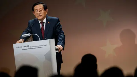 El ministro chino de Ciencia y Tecnología, Wan Gang El ministro chino de Ciencia y Tecnología, Wan Gang