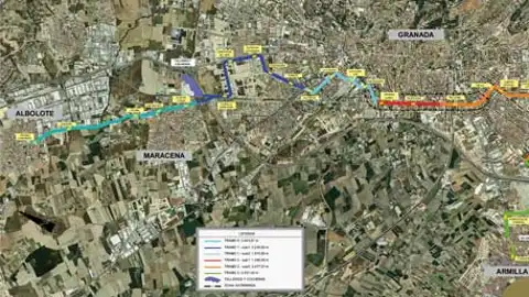 Mapa metro de Granada Mapa metro de Granada