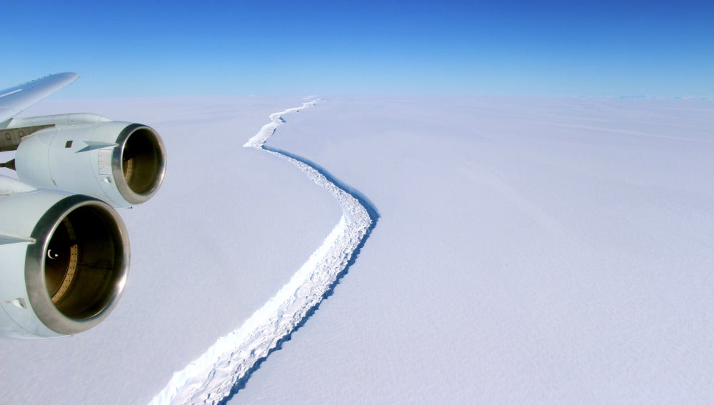 Grieta de hielo de la Plataforma Larsen C