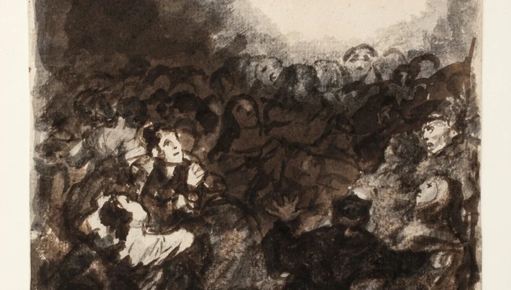  Hallan una anotación manuscrita de Goya oculta durante casi tres siglos tras un dibujo