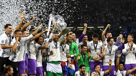 El Real Madrid celebra la Duodécima Champions League en el Millennium Stadium El Real Madrid celebra la Duodécima Champions League en el Millennium Stadium