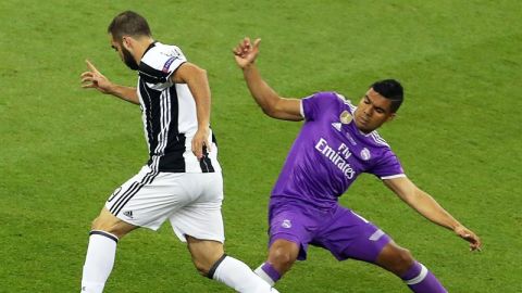 Casemiro, es un momento de la final de la Champions.