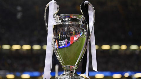La copa de la Champions en el Millennium Stadium