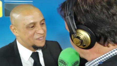 Roberto Carlos con De la Morena. Roberto Carlos con De la Morena.