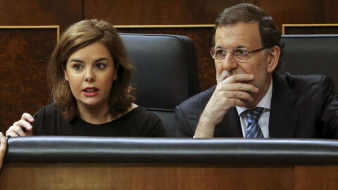 Mariano Rajoy y Soraya S&aacute;enz de Santamar&iacute;a