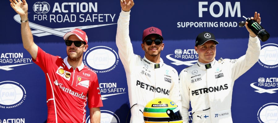 Vettel, Hamilton y Bottas, los más rápidos de la Q3 Vettel, Hamilton y Bottas, los más rápidos de la Q3