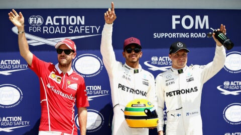Vettel, Hamilton y Bottas, los m&aacute;s r&aacute;pidos de la Q3
