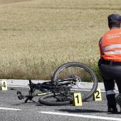 La bicicleta del ciclista fallecido en Navarra