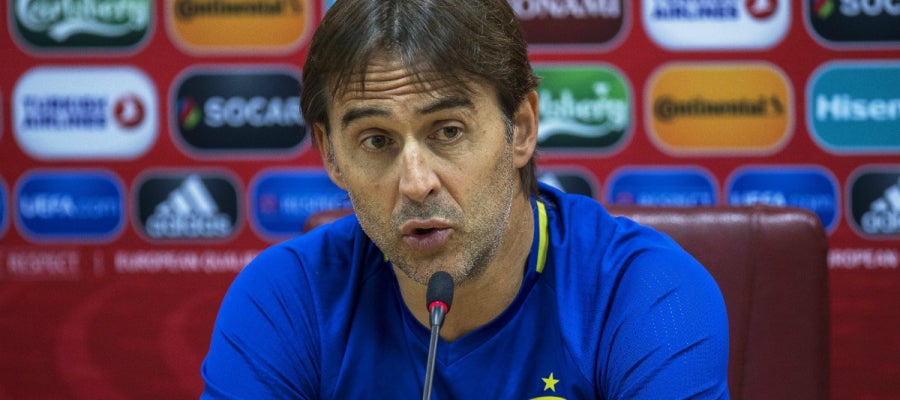 Julen Lopetegui, en rueda de prensa Julen Lopetegui, en rueda de prensa