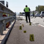 Carretera donde tres ciclistas perdieron la vida en Oliva