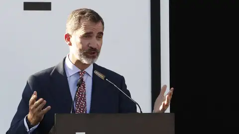 El Rey Felipe VI da un discurso en el Vicente Calderón El Rey Felipe VI da un discurso en el Vicente Calderón