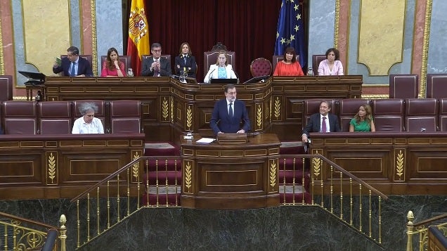 Mariano Rajoy, sobre la moción de censura y las palabras de Irene Montero: "El exceso es el veneno de la razón" Mariano Rajoy, sobre la moción de censura y las palabras de Irene Montero: "El exceso es el veneno de la razón"