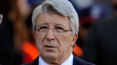 Enrique Cerezo, presidente del Atl&eacute;tico de Madrid