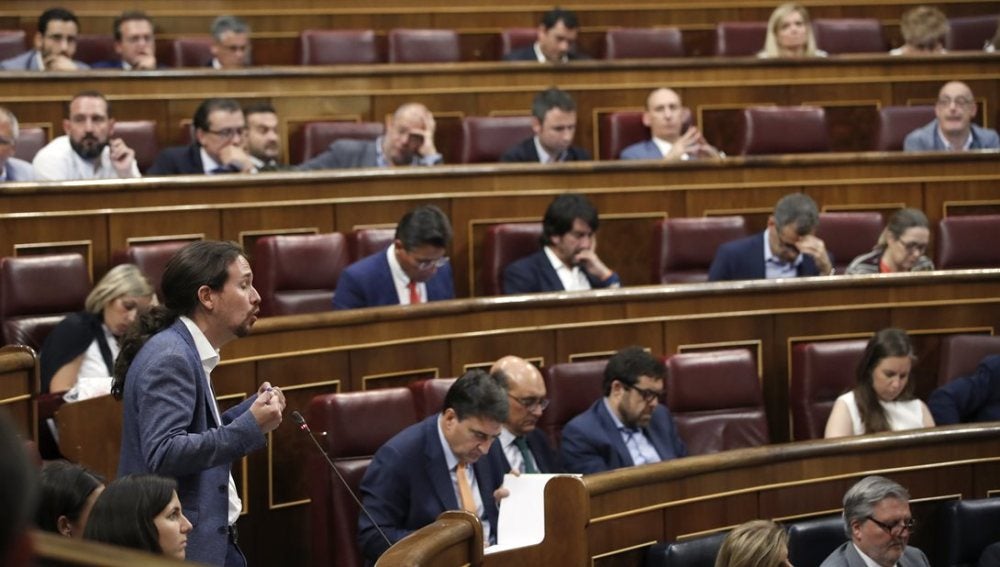 Pablo Iglesias en el Congreso de los Diputados