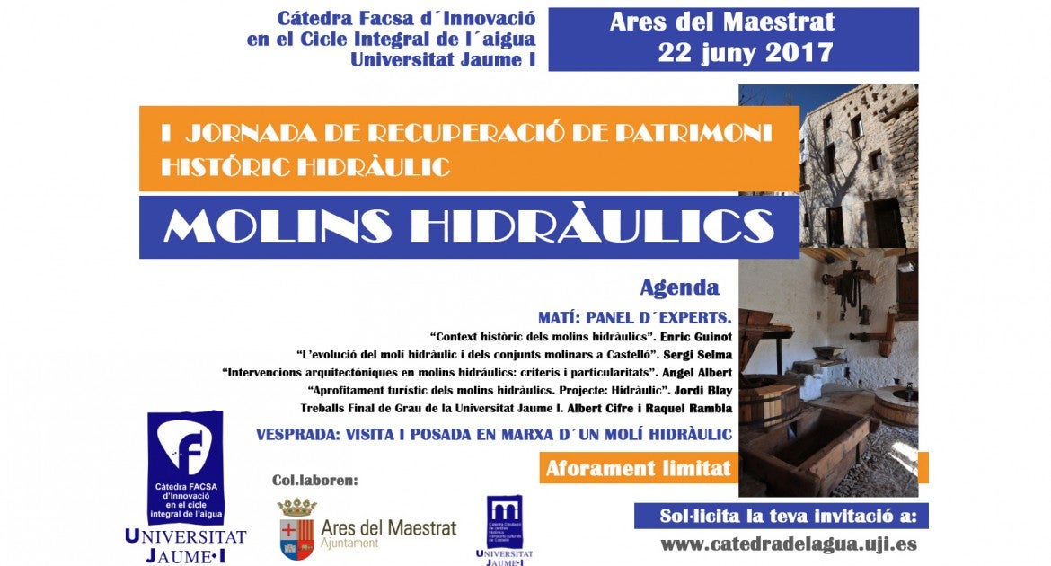 La importancia de los Molinos Hidráulicos analizada en una jornada en Ares del Maestrat La importancia de los Molinos Hidráulicos analizada en una jornada en Ares del Maestrat