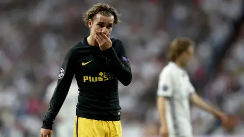 Griezmann, en un partido con el Atlético de Madrid Griezmann, en un partido con el Atlético de Madrid